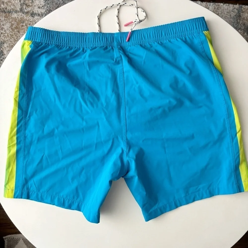 Psycho Bunny Men’s 7” Bickling Swim Trunks Size XL Blue Lined